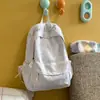 Mochila Escolar para Mulheres, Nova Mochila Leve de Grande Capacidade Estilo Coreano, Mochila de Viagem Versátil Bordada para Alunos do Ensino Fundamental e Médio, Alto Valor Estético