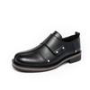 Transfronteiriço 2025 Novos Sapatos Casuais Pequenos de Couro para Homens Estilo Britânico Coreano Brilhante Formais Cabeleireiro Slip-On Substituição Capilar Masculina