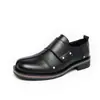 Zapatos Derby para hombre de talla grande, suela gruesa, que aumentan la altura, estilo británico, mocasines casuales de cuero, sin cordones, estilo de negocios