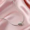 Collar Lele Jewelry para Mujer con Colgante de Corazón, Diseño Simple y Elegante, Enfoque Único y Dedicación, Cadena para Clavícula de Mujer con un Toque Minimalista y Lujoso
