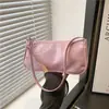 Bolsa de Couro Patente Brilhante para Axila Feminina 2026 Nova Bolsa de Ombro Único Transversal Simples Moda Nicho Versátil Bolsa de Mão Feminina