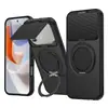 Adecuado para funda Transsion Infinix Note 60, funda de teléfono con ventana deslizante, cubierta protectora con soporte magnético GT 30 Pro