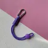 Hebilla para Mochila en Forma de D de Aleación de Zinc con Cordón de Paracord Trenzado Gancho de Hebilla de Resorte para Muñeca Multifuncional Llavero EDC Portátil Anti-Pérdida