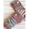 Otoño e invierno europeo y americano nuevo Amazon TEMU estación independiente comercio exterior moda cálido costura bordado guantes mujer