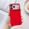 Funda Líquida de Silicona con Sensación de Piel Oficial para Apple 17 Adecuada para 16Pm Silicona Líquida No Magnética Suave Funda para Teléfono