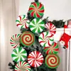Tarjeta de Navidad para Patio al Aire Libre Color Caramelo Decoraciones de Patio Tarjeta Fiesta Navideña Accesorios de Fiesta