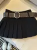 Cinturón Estilo Retro para Mujer 2026 Moda para Figuras Menudas, Combinado con Falda Corta Plisada, Falda Larga de Cintura Alta Nueva Estilo Primavera y Verano
