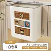 Cubo de basura para uso en la cocina del hogar, no necesita agacharse, montado en la pared, para baño y inodoro, contenedor de almacenamiento de pañuelos, no requiere perforación, cesta para pañuelos