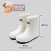 Botas de Chuva Infantis para Meninas, Algodão Fixo, Modernas, Para Uso Externo, Sapatos Impermeáveis, Fofas de Estudante, Botas Curtas, Femininas, Com Pelúcia, Quentes