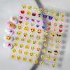 Lindo sticker de arte de uñas en relieve de dibujos animados, sticker adhesivo de recompensa para niños, sticker en relieve de panda conejo para decoración de uñas