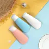 Sub-garrafa viagem leve squeeze shampoo gel de banho loção cosmético garrafa vazia bolsa de lavagem viagem leve