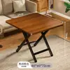 Mesa de Comedor Plegable para Uso Doméstico, Mesa Pequeña para Apartamento, Mesa Plegable Sencilla para Casa de Alquiler, Mesa Pequeña Portátil para Exteriores, Mesa Cuadrada de Comedor