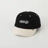 Gorra nueva para bebé transfronteriza letras cara sonriente gorra de béisbol infantil combinación de colores de moda gorra infantil de moda otoño e invierno T720