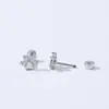 Pendientes de Acero de Titanio con Diamantes Incrustados para Piercing, Diseño de Garra de Gato de Lujo Ligero, Best-Seller en Amazon Huazi Diamond, Pendientes de Nicho de Gama Alta