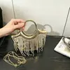 Bolso Pequeño con Borla 2026, Bolso de Noche de Comercio Exterior, Bolso de Hombro, Bolso Cruzado para Labial, Bolso de Noche Transfronterizo para Mujer