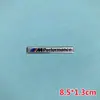 Adecuado para calcomanía de coche BMW M performance calcomanía de coche de metal placa de nombre BMW logotipo de aluminio placa de hoja calcomanía decorativa