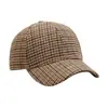 Nueva Gorra de Béisbol de Espiga para Exportación de Primavera y Otoño para Hombres y Mujeres, Sombrero de Sol de Moda de Gama Alta, Gorra de Béisbol a Cuadros Casual