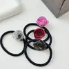 Nueva Diadema Romántica Retro Francesa de Acetato con Rosas, Lazo para el Cabello de Chica Dulce, Banda de Goma de Alta Elasticidad, Accesorios para el Cabello