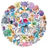 60 Adesivos de Graffiti de Personagens de Desenho Animado de Pokémon Transfronteiriços para Cadernos de Crianças, Adesivos de Recompensa, Decoração de Mesa DIY
