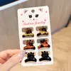 Clip Pequeño de Moda Estilo Coreano Transfronterizo Clip para el Cabello Color Caramelo Paquete de Seis Clips Ámbar Mini Accesorios para el Cabello