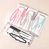 Conjunto de Ferramentas Básicas para Penteado Transfronteiriço, Grampos de Cabelo de Plástico com Gancho Duplo, Conjunto de Penteado de 4 Peças, Enrolador de Cabelo Simples Atacado