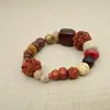 Pulseira de Bodhi Duobao com 18 sementes Pulseira de contas de Buda 18 sementes ágata Buda do nascimento pulseira de areia dourada roxa fornecimento de banca