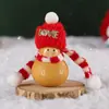 Llavero de Oso Tallado en Calabaza Natural Lindo Oso Hecho a Mano Colgante para Bolso Retorcido a Mano Llavero Colgante