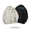 Chaqueta de Herramientas Tejida Bordada Estilo Europeo y Americano para Hombres y Mujeres Estilo ins Sentido del Diseño Nicho Nacional de Moda Chaqueta a Cuadros