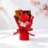 Día del Maestro, Día de la Mujer, Mini Ramo, Día de la Diosa, Caja de Regalo de Flores de Jabón de Rosa, Recuerdo de Boda