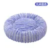 Cama para cachorro transfronteiriça, cama para gato, cama para pet, redonda reta de pelo de coelho macia, confortável, quente, almofada de cama para pet para cães e gatos
