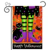 Banderas de Jardín de Halloween Transfronterizas, Lindas Decoraciones Festivas de Fantasmas, Banderas para Jardín y Patio, Banderas de Bienvenida para la Puerta Principal