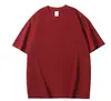 Camiseta de Manga Corta con Cuello Redondo de Algodón Puro de 320g, Unisex, Corte Holgado, Adecuada para Deportes, Se Puede Usar como Capa Base o Exterior, Se Puede Enviar en Nombre de Otros