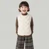 Chaleco de plumón para niños 2026 otoño e invierno nuevo estilo para niños y niñas chaleco corto para niños chaqueta ligera de plumón para bebé