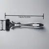 Aparelho de Barbear Manual de 6 Lâminas para Homens, Conjunto de Lâmina e Cabeça de Barbear Substituíveis, Aparelho de Barbear Quente de Venda Transfronteiriça