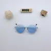 Tendencia de Moda 2022 Gafas de Sol para Niños Lindas Transparentes de Dibujos Animados Gafas de Sol Infantiles Montura Redonda Gafas con Orejas de Conejo
