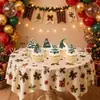 Banderín navideño y de cumpleaños transfronterizo en tonos verde fresco, banderín de letras, adorno colgante en espiral, topper para pastel y arreglo decorativo