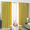 2022 Nuevo Moderno Simple Lujo Ligero Cortina Blackout Color Block Color Sólido Dormitorio Sala de Estar Casa de Alquiler Cortina