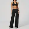 En StockNuevo Modelo 2026 Hermosa Espalda Conjunto de Dos Piezas Falsas de Lunares y Rayas Pantalones de Yoga Casual de Moda Cintura Plegada