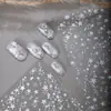 SKY Dulce Estilo Fresco Hueco Blanco Láser Estrella Estrella de Cinco Puntas Pegatinas para Uñas Arte de Uñas Impermeables Pegatinas Decorativas para Uñas