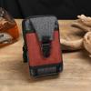 Bolso de cintura para hombre con cierre de seguridad para teléfono móvil, bolso creativo multifuncional para guardar certificados y cambio, bolso de cintura con costuras de moda al por mayor