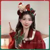 Pinza para el Cabello de Reno Navideño para Mujer Pinza para el Cabello de Fiesta Festiva Accesorio para el Peinado Accesorios de Disfraz Cosplay Lindo Doble Pinza Accesorios para el Cabello