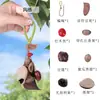 Colgante de Campanilla de Viento de Cáscara de Fruta Natural Indonesia Estilo Bosque Llavero de Sanación Sonora DIY Colgante para Bolso Colgante para Coche Material del Producto Terminado