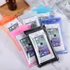 70% de descuento Botón Inflable Color Bolsa de Aire Transparente Bolsa para Teléfono Móvil Pantalla Táctil Natación Buceo Bolsa Sellada para Llevar