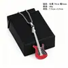 Collar Colgante de Guitarra de Música Hip-Hop Europea y Americana Transfronterizo Cadena de Suéter de Acero de Titanio Disco Callejero Colgante Joyería de Moda