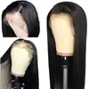 Peruca de renda frontal 13*4, cabelo liso longo, moda europeia e americana, nova, para cobertura total da cabeça