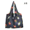 Bolsa de Compras Grande Dobrável, Bolsa Quadrada de Tecido Floral, Bolsa Tote Portátil Resistente, Bolsa Ecológica, Bolsa Durável para Armazenamento para Compras de Supermercado