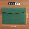 Bolsa de sobre para documentos de oficina de cuero para estudiantes Color sólido Impermeable Bolsa para archivos A4 Gran capacidad Papelería Impermeable Duradero