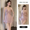 Conjunto de lingerie sexy Guiruo: desejo puro, sem costas, malha transparente, renda bordada, camisola com roupão, conjunto sexy 1899