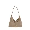 Bolsa de Tote Retro de Pana para Comercio Exterior para Mujer 2026 Nuevo Otoño Invierno Gran Capacidad para Viajar al Trabajo Bolso de Hombro Único Bolso Casual Debajo del Brazo