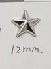 Unhas de Garra Mini 5mm Garra Estrela de Cinco Pontas para DIY em Bolsas, Sapatos, Chapéus Contas Coloridas de Garra Rebites Estrela de Cinco Pontas Preto Fosco Anti-Ferrugem